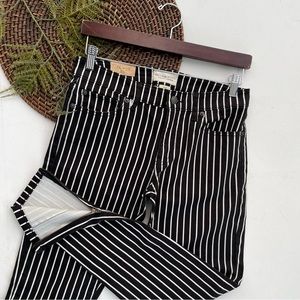 NWT Denim & Supply Ralph Lauren Womens Jeans Denim Black White Striped Size 28